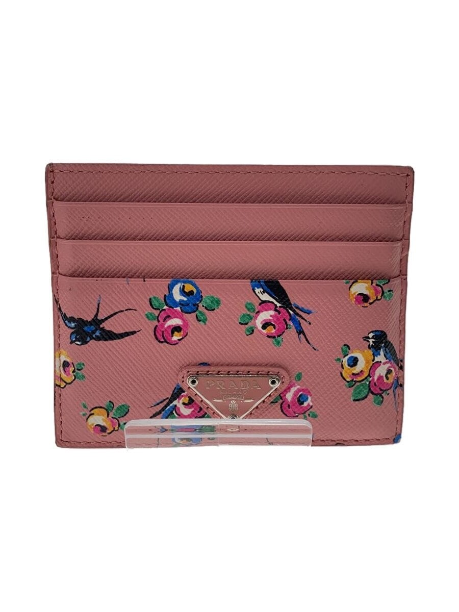 Prada Pink Animal Print Card Case for Women