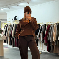 Kurzer Trenchcoat Lili Braun Damen Jacke Onesize XS-XL Winter Trench Coat Frauen