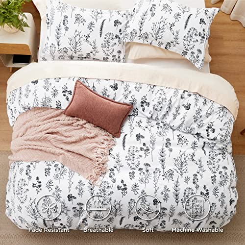 Comforter Set - Bright White Bed Set, 3 Pieces Cute King 21 - Bright White - Picture 4 of 7