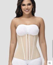 Shapshe High Compression Waist Trainer for Tummy Control XS Zipper Closure