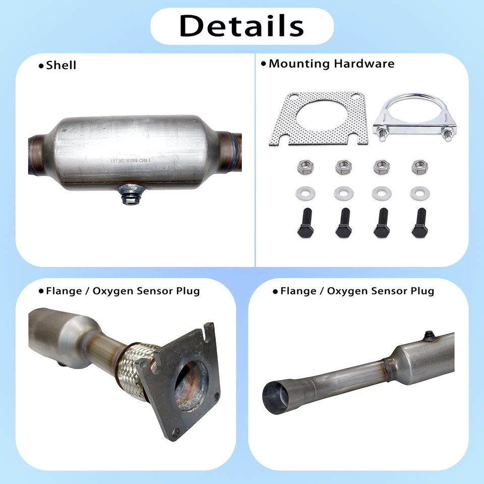 Catalytic Converters for 2001-2007 Dodge Caravan 3.3L Grand Caravan 3.3L 3.8L Foto 2 de 4