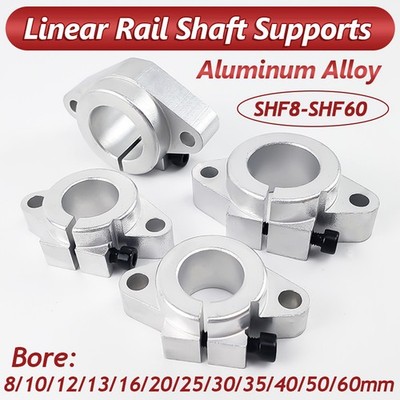 SHF8/12/13/16/20/25/30-60 Linear Rail Shaft Support Aluminum Rod Holder 8mm-60mm