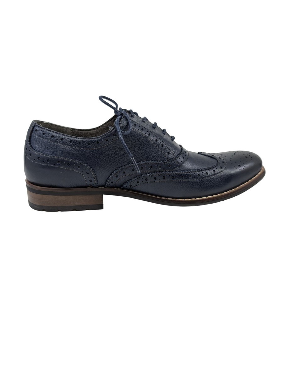 84637 Nunn Bush Mens Blue Leather Wingtip | eBay display picture 2