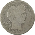 1895 S Barber Silver Quarter G Good 25c Coin SKU:I24582