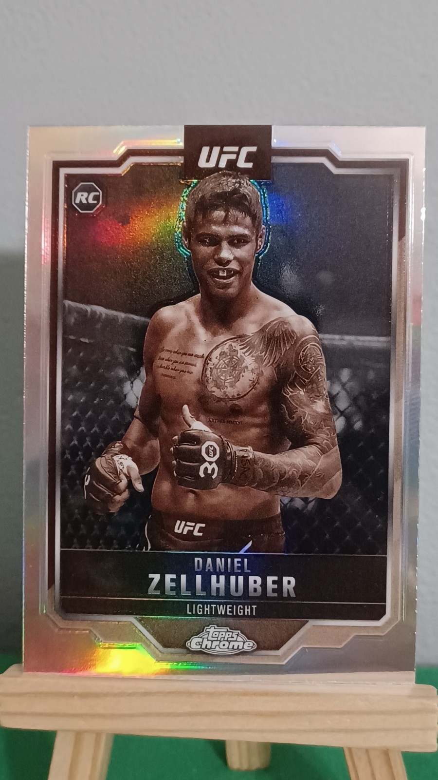 2025 Topps Chrome UFC Refractor #189 Daniel Zellhuber RC Lightweight Rookie