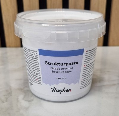 Rayher Strukturpaste fein weiß 500g Spachtelmasse 3D Relief 38238000 Malmittel
