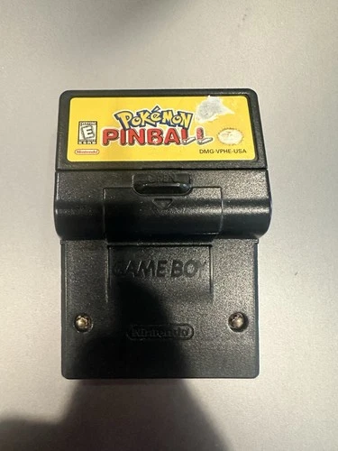 Pokemon Pinball Gameboy Color - Tested - Rumble Saves w/Battery Cover AUTHENTIC