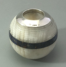 Antique Silver & Onyx Match Striker George Betjemann & Sons London 1910 580gELZX