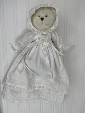 Boyd’s Bears “Blessed B. Babybear“ Baptism Christening Ivory Gown Plush with Tag