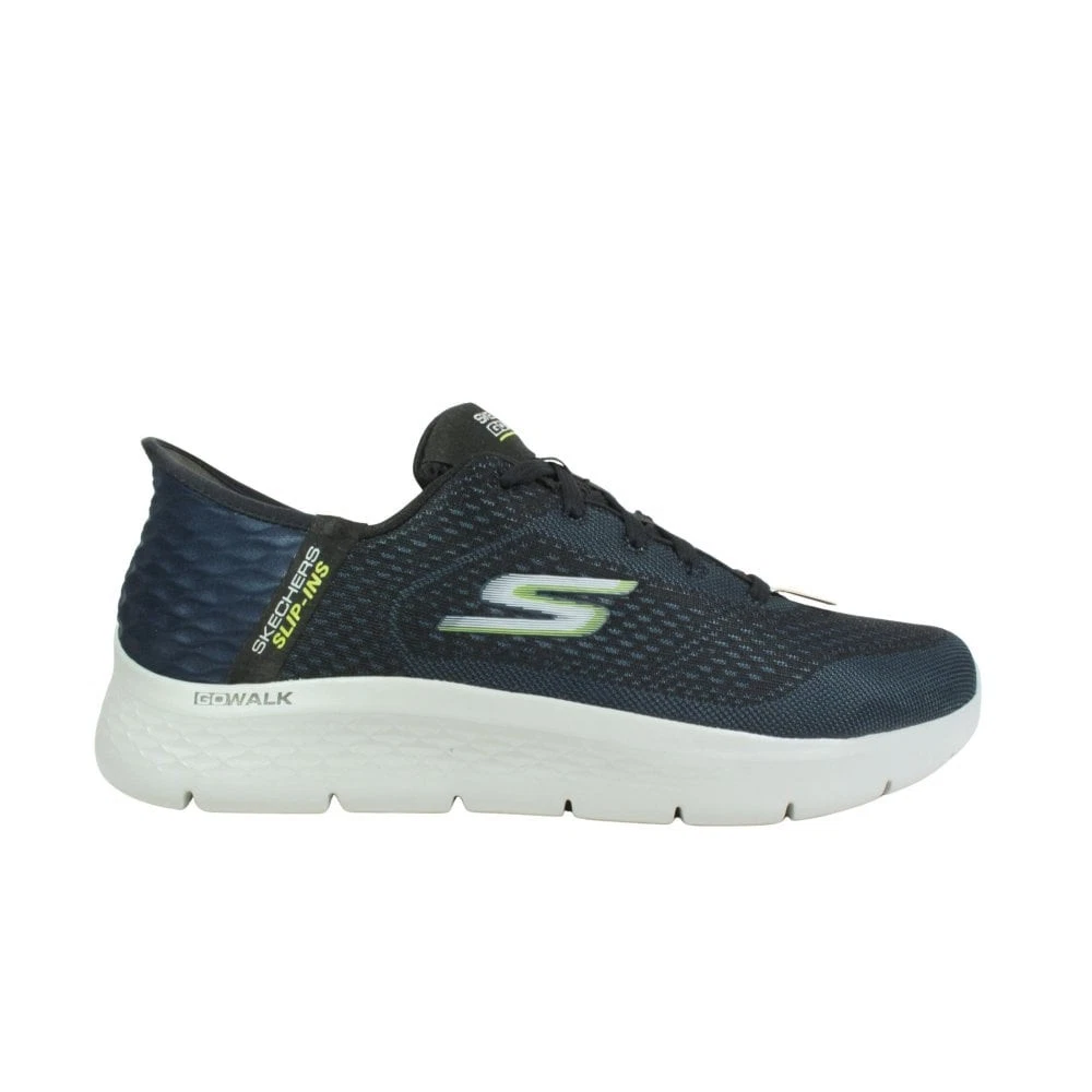 Skechers Slip-ins: GO WALK Flex - New World Navy/Lime Men's Casual Trainers