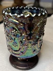 Fenton Amethyst Carnival Wild Strawberry Toothpick Holder | Vintage