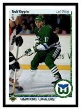 1990 Upper Deck  #417 Todd Krygier - Hartford Whalers  RC