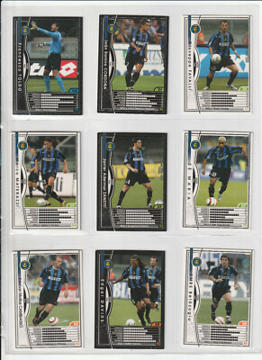 WCCF  2004～2005 WCCF European Clubs 2004-2005 (Panini) - Inter Team Set - 16 Cards