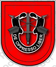 STICKER U S ARMY FLASH 7TH SPECIAL FORCES GROUP