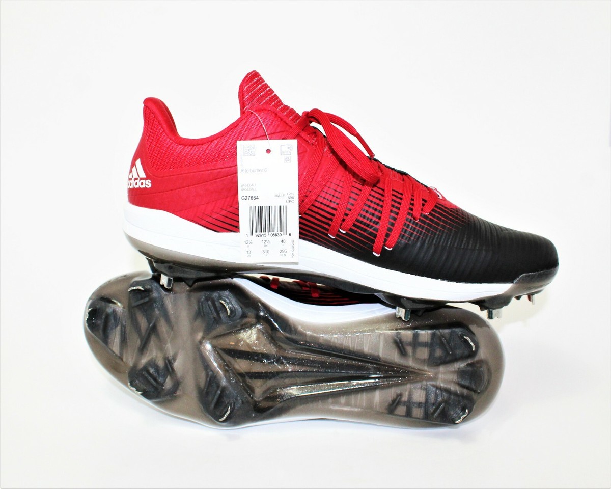 Adidas Adizero Afterburner 6 RED/BLACK Molded Baseball  display picture 2