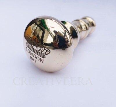 BUYER CHOICE CUSTOMIZED MADE NAME OR LOGO BRASS HANDLE WALKING STICK CANE GIFT