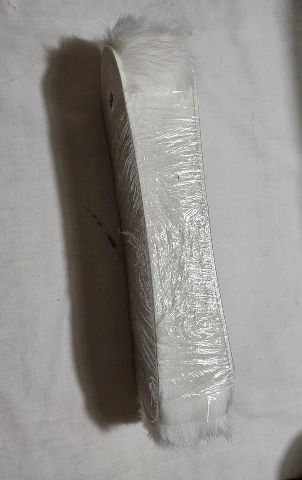White Faux Fur Trimming Trim, 5 Continuous Yards On Spool Crafts Costumes 2" USA - Image 2 of 4