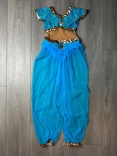 Girls Costume Genie Sequin Belly Dance Beaded Sequins Halloween Kids Child 2T