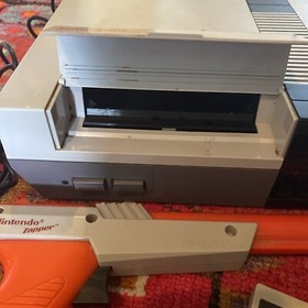 Nintendo Original Nintendo Console 2 Controllers Gun Zapper, Not Tested