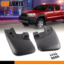 Fit For Toyota Tacoma 2005-2015 Splash Guards Mud Flaps FRONT W/ WHEEL CLIPS 2PC