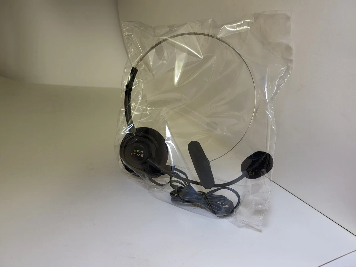 NEW OFFICIAL MICROSOFT LIVE CHAT HEADSET W BOOM MIC FOR THE ORIGINAL XBOX 18N