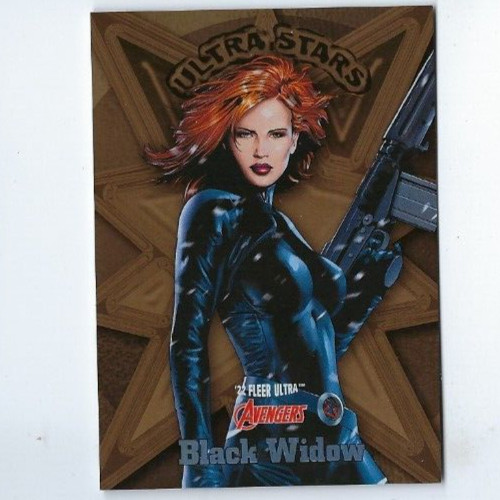 Black Widow [Gold] #US7 Marvel 2022 Ultra Avengers Stars card