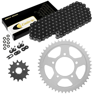 #ad #ad Black O Ring Drive Chain amp; Sprockets Kit for Suzuki GSF600S Bandit 600 2000 03 $57.01
