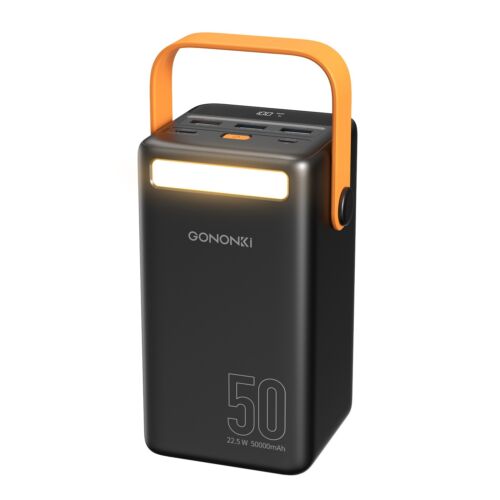 Gononki 50000mAh Powerbank 22,5 W Schnellladen externer Akku tragbares Ladegerät - Bild 1 von 9