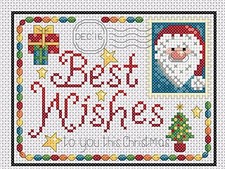 Christmas Cards Robin and Santa Counted Cross Stitch CHARTS No. 4-7+8