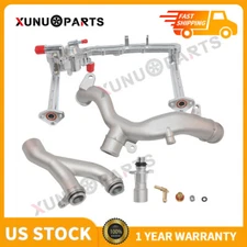 Upgrade Aluminum Coolant Water Pipe Kit for 14-19 Jaguar F-Type XF XE XJ 3.0L SC