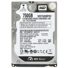 Western Digital WD7500BPKX 750GB 7200RPM SATA 2.5" Internal Hard Disk Drive