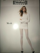 Wolford Mesh Net Tights Color Anthracite Grey Size: Extra Small 19198 - 06