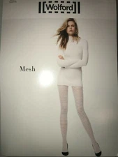 Wolford Mesh Net Tights Color Anthracite (Grey) Size: Extra Small 19198 - 06
