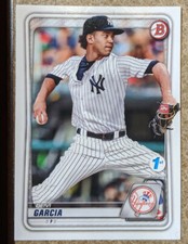 NY Yankees DEIVI GARCIA 2020 Bowman Baseball 1st Edition First Prospect New York