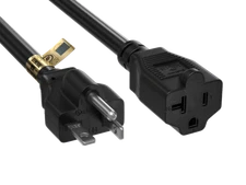 10ft Heavy-Duty NEMA 5-20P to NEMA 5-20R 12AWG Extension Power Cord