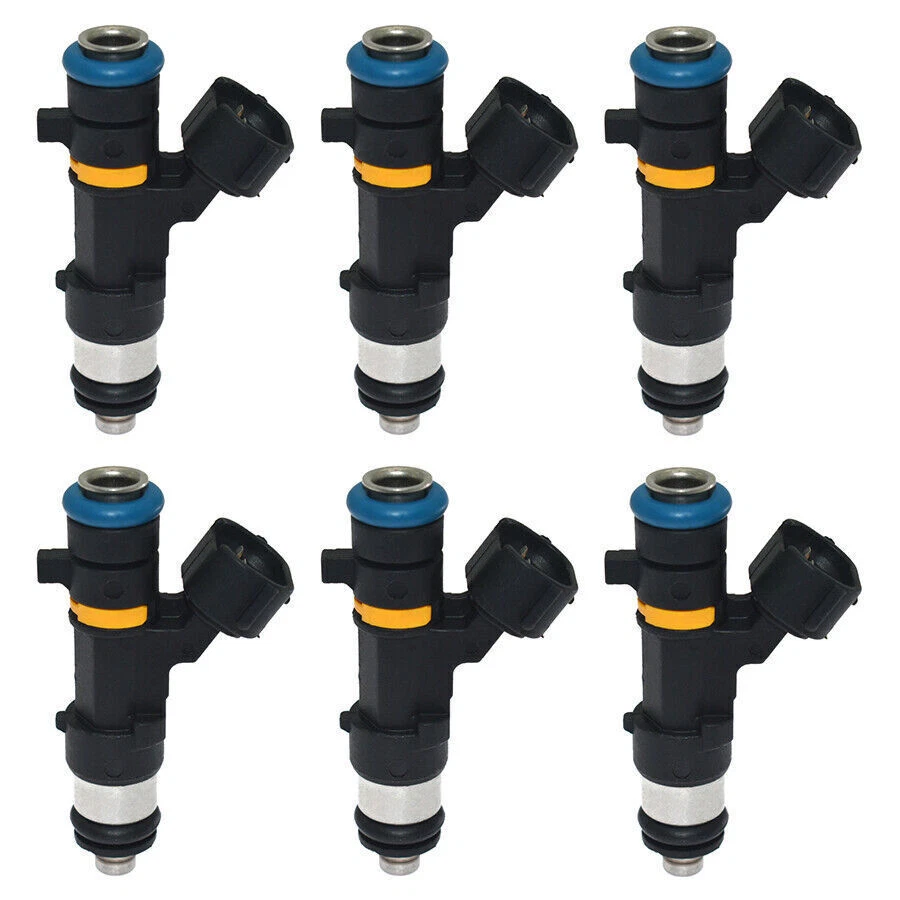 6PCS Fuel Injectors for INFINITI M35 FX35 Nissan 350Z Murano 3.5L 0280158042 - Imagem 2 de 4