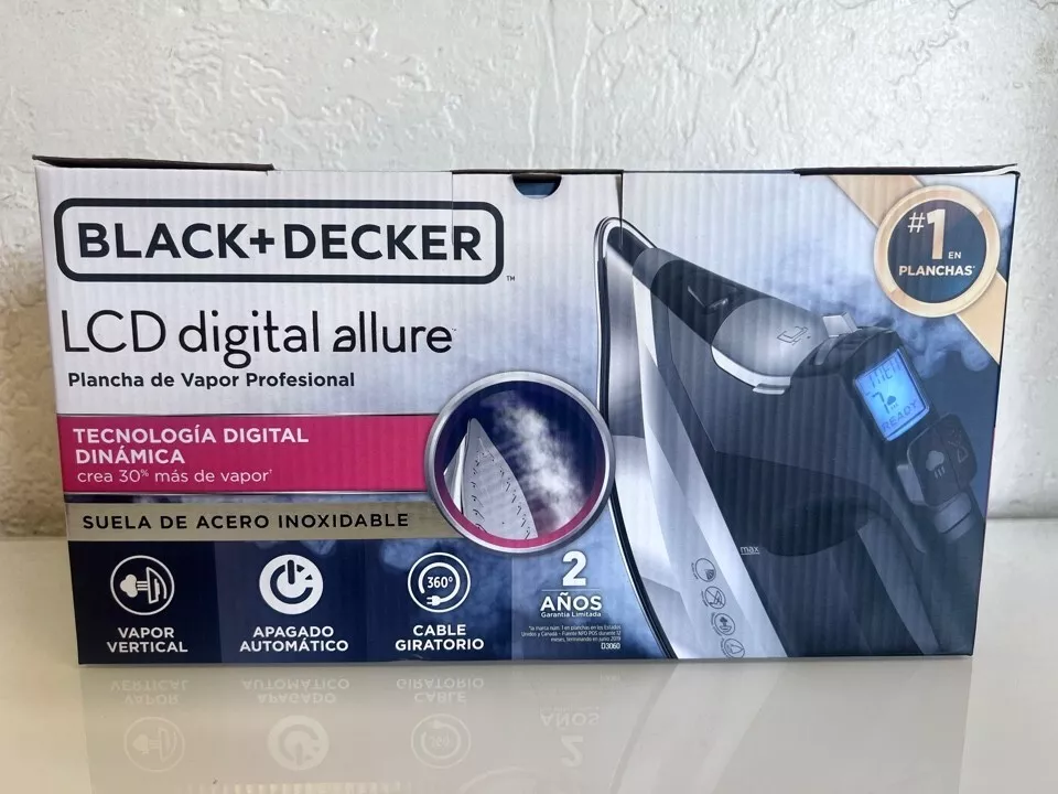 Black & Decker Allure Digital Professional Steam Iron - Black