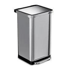 EconoHome 20 Gallon Stainless Steel Large Kitchen Trash Can with Foot Pedal