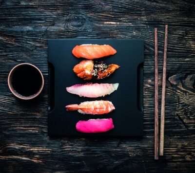 60 x 53cm Sushi Print PVC Induction Hob Stove Covers