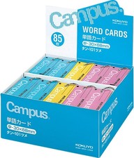 Kokuyo word book word card in assorted blue and pink each 12 books yellow six b
