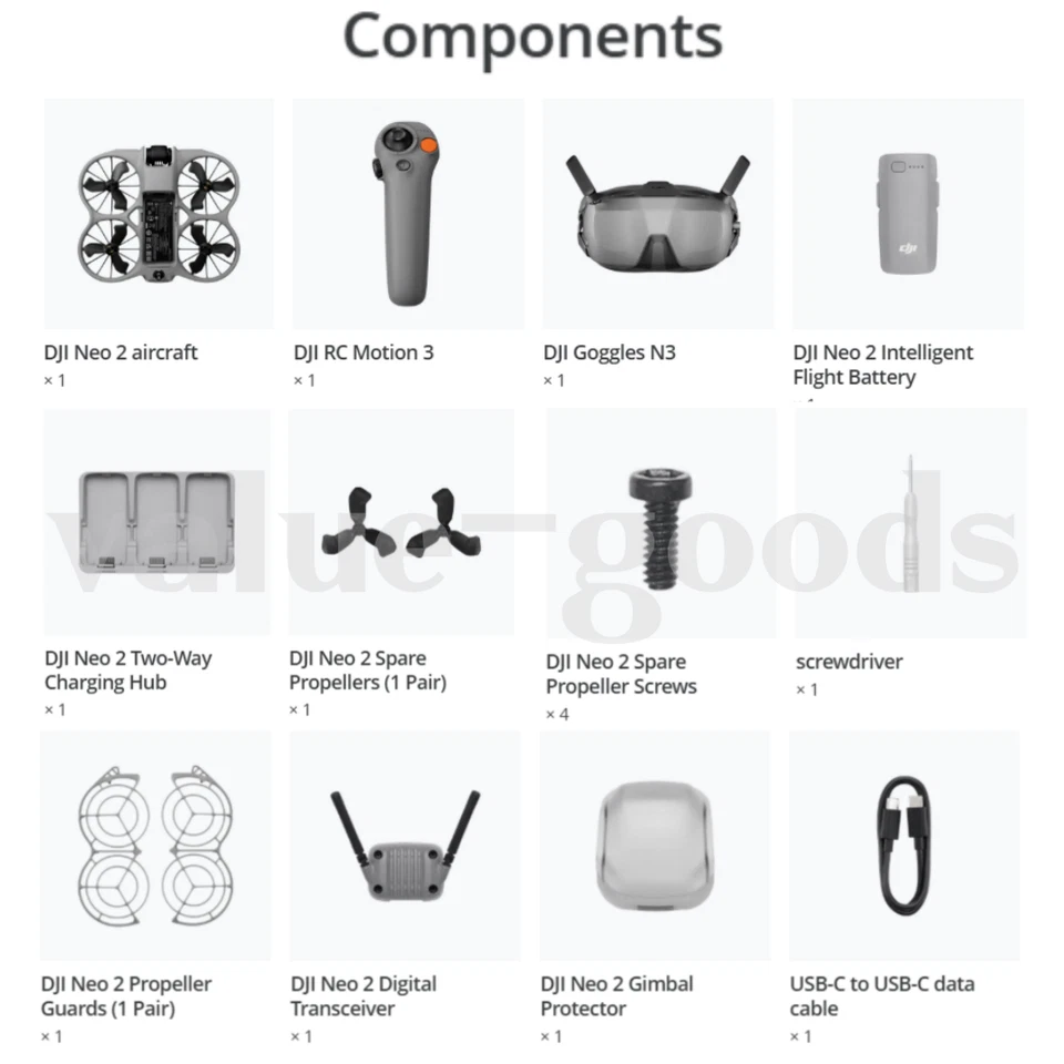 [NEW] DJI Neo 2 Motion Fly More Combo Drone (3 Battery) +Goggles N3+RC motion 3 - Image 2 of 4