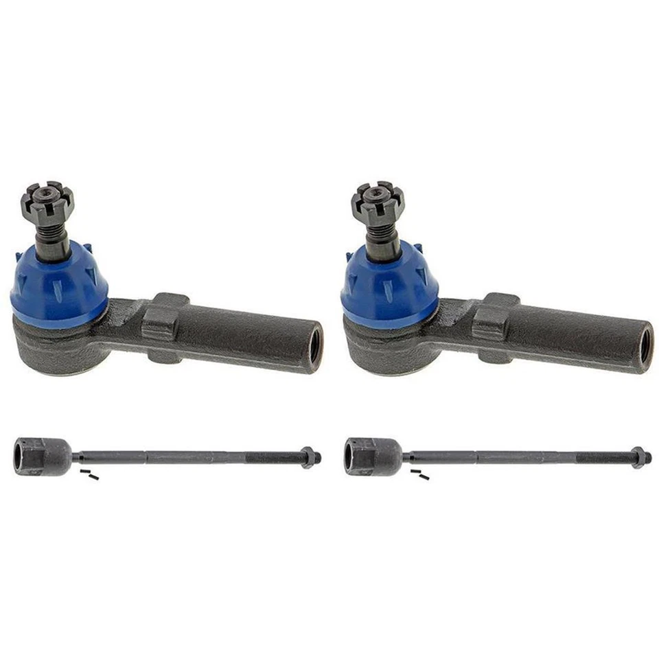 Front Inner Front Outer Steering Tie Rod End for 1986-1995 Ford Taurus - Image 2 of 2