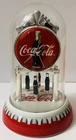 Coca-Cola Rotating Bottle Dome Clock, Tested & Working, Vintage 2001 Collectible