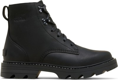 SOREL Revel Rd Boots Lace Waterproof, Black Leather, Size Women 11 M NEW