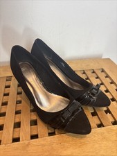 Ladies Marks & Spencer Insolia Black Stiletto Shoes Size 5.5 Uk 