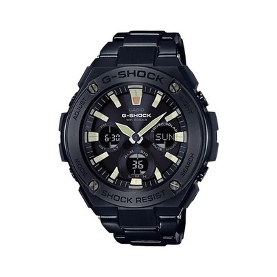 CASIO G-Shock GST-S130BD-1A Solar Black  Analog Digital Stainless Steel 200M