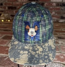 Mickey Mouse Embroidered Plaid Bleach Spray SnapBack Hat Goofy&rsquo;s Hat Co