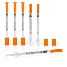 0.5ml/cc 31G 1/4 Inch Syringes, Scientific Lab Syringe, Individually Wrapped,...