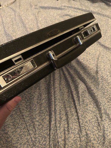 Antler Vintage Black And Silver Briefcase - Picture 4 of 8