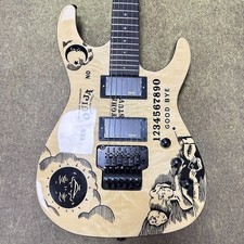 US WarehouseLight yellow  Ouija Kirk Hammett electric guitar HH pickup FR bridge